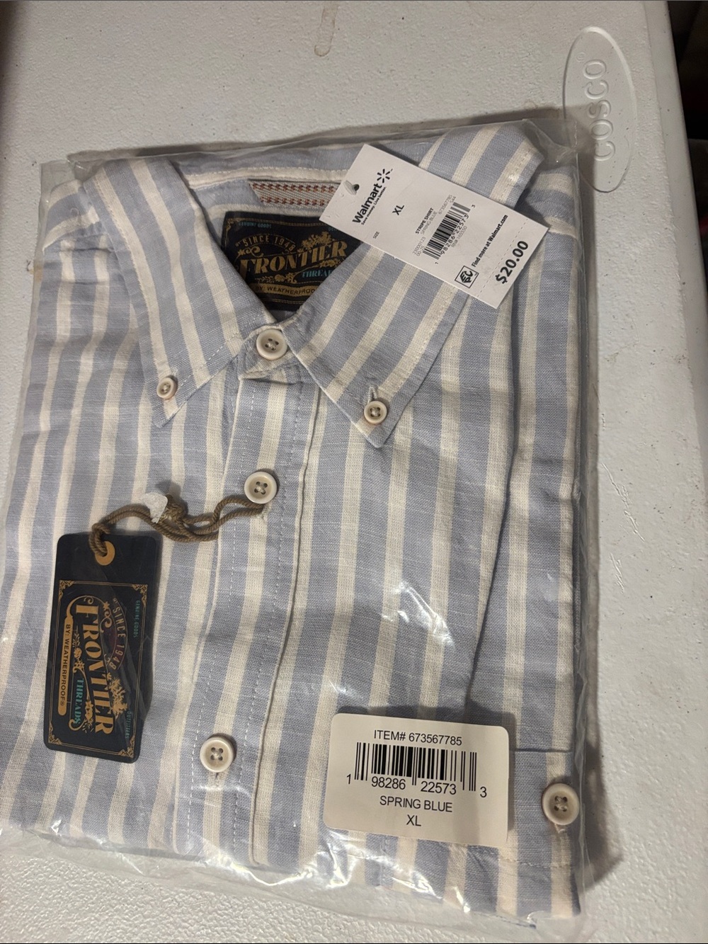 Spring Blue Striped Button-Down